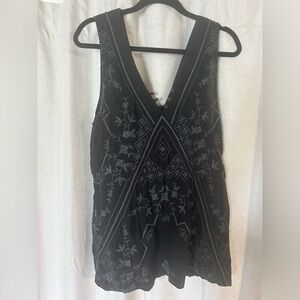 Free people beach cover up embroidered